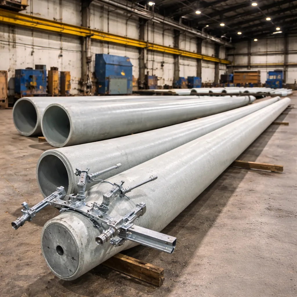 Postes para redes de distribuição de energia