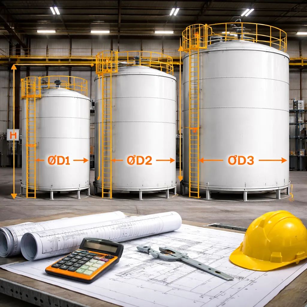 Projeto de tanque em fibra de vidro