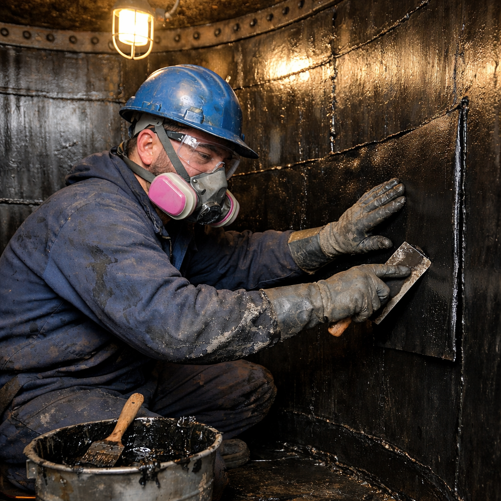 Revestimento em Ebonite