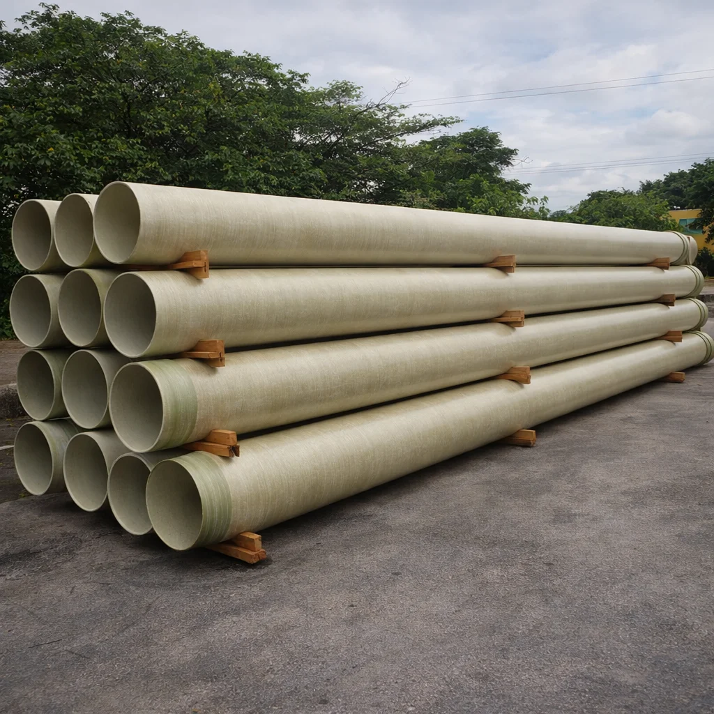 Tubulação de fibra de vidro
