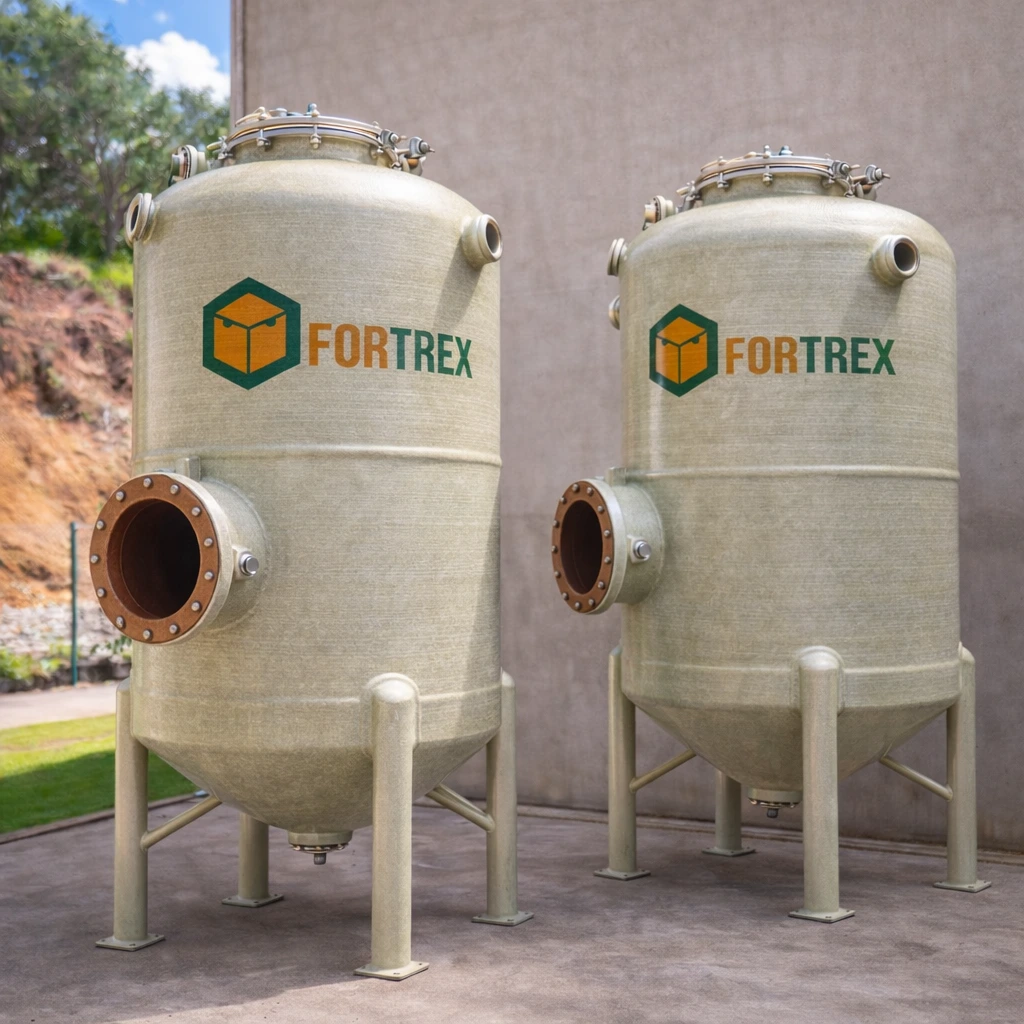 Vaso de pressão de fibra de vidro