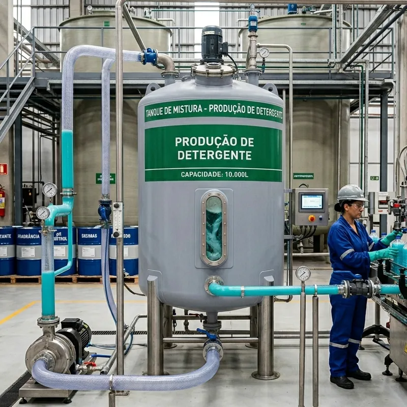 Produção de Detergente Etapas, Matérias-Primas e Cuidados Industriais