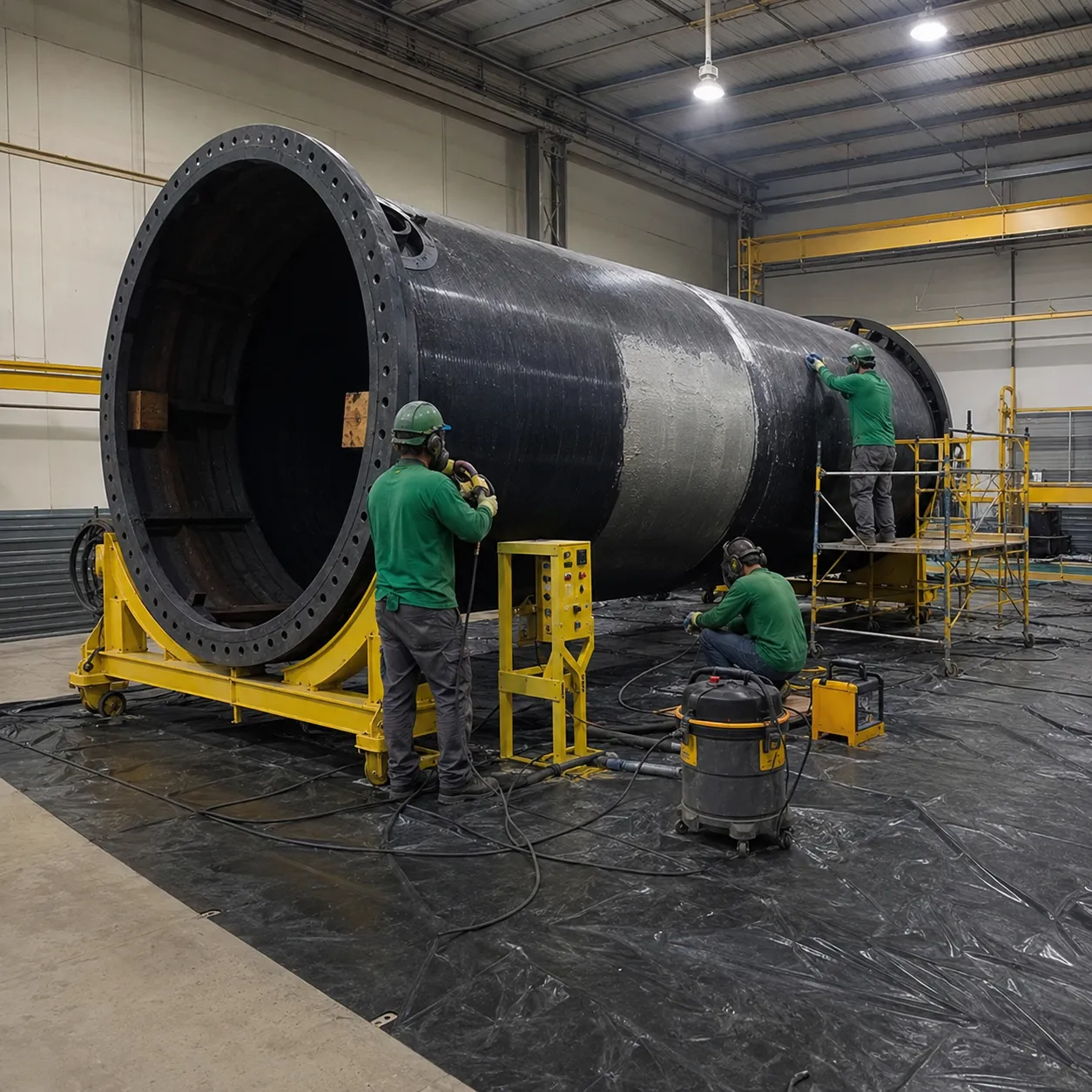 Retrofit de tanque de PRFV 1